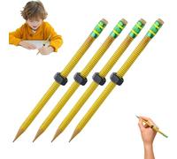 Qosneoun Lot de 4 crayons sensoriels pour le TDAH avec écrous et boulons pour la concentration, le soulagement de l'anxiété, outil sensoriel silencieux pour soulager le stress, fournitures d'étude
