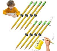 Qosneoun Lot de 8 crayons sensoriels pour le TDAH avec écrous et boulons pour la concentration, le soulagement de l'anxiété, outil sensoriel silencieux pour soulager le stress, fournitures d'étude