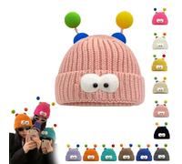 Qosneoun Monster Tentacle Hat,Glowing Little Monster Knit Hat,Winter Parent-Child Cute Glowing Little Monster Knit Hat (One Size,03)