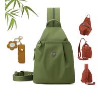 Qosneoun Preferablen Sac de transport imperméable 2 voies Sac fourre-tout de voyage antivol Sac pliable convertible 2 en 1 Grande capacité, Vert, General