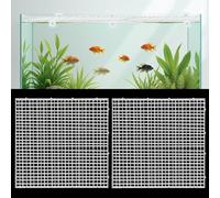 QoTang 4 pièces Couvercle Aquarium,Panneau de Grille en Plastique Panneau Isolant en Grille Couvercle de Terrarium,Empêche Les Poissons de Sauter et Protège Contre Les Chats,30x30 cm