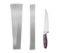 QoTang 5 Pièces 1095 Acier pour Couteau Fabrication Barre d'acier à Haute Teneur en Carbone Acier Plat Barre pour Bricolage de Tôle Vide, Usage Professionnel et Amateur,30x 3,2x0,3 cm