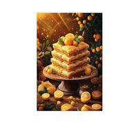 QOTOPGPG Impression sur toile Baklava libanaise pour décoration de chambre à coucher, bureau, chambre, cadeau 50 x 75 cm