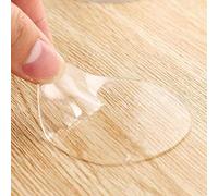 QOTSTEOS Coussinets autocollants auxiliaires transparents, double face adhésif rond à ventouse disque étanche pour carrelage en céramique pour crochet, salle de bain, pare-brise, carreaux (taille : 1