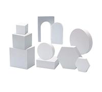 QOTSTEOS Lot de 10 accessoires de fond pour photographie, décoration de bijoux, cube géométrique