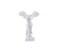 QOTSTEOS Statue de la victoire ailée de Samothrace, sculpture de la déesse grecque, figurine de Victoria en résine, décoration de bureau pour la maison, le bureau (blanc, taille : S)