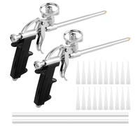 QOUBNIC 2 Pièces Pistolet Mousse, pistolet à mousse d'étanchéité pistolet à mousse PU, Pistolet Mousse Pistolet-Mousse-Polyurethane pour Calfeutrage, Etanchéité, Remplissage