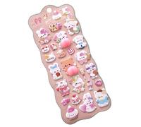 Qoukonao Autocollants Pour Tout-Petits - Jouets Adhésifs Mignons - Décalcomanies Chats Guimauve Pour Scrapbooks - Pour Adultes Journal Carnet Scrapbook Portable Etui Téléphone Bouteille d'Eau