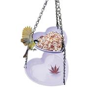 Qoukonao Bain d'oiseaux pour l'extérieur, mangeoire pour Oiseaux pour l'extérieur - Plateau d'alimentation résistant aux déversements pour Jardin, Cour, Faune, sanctuaire, terrasse, Observation des