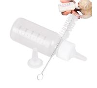 Qoukonao Biberon pour Chiot - 50 ML pour Allaitement | Kit de tétine pour Animal Domestique avec Brosse de Nettoyage pour l'extérieur, Voyage, Lactation, Camping, Pique-Nique, Lapin Furet
