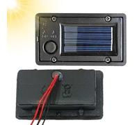 Qoukonao Boîte À Piles pour Panneau Solaire - Lot De 2 Pièces Étanche Automatique Universelle pour Décoration DIY,Pièces De Rechange pour Lanterne Solaire - Espace Jardin Extérieur Patio Cour