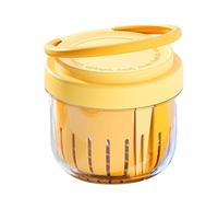 Qoukonao Bol De Salade De Fruits,650ml Contenant de salade de fraises à emporter | Tasse égouttoir pour baies avec conservation fraîche pour fête voyage randonnée pique-nique