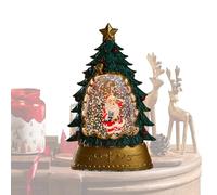 Qoukonao Christmas Snow Globe Lantern, Boule à Neige Lumineuse Père Noël, Ornements à Piles pour Pelouse Salon Chambre Balcon sous Le Sapin