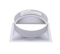 Qoukonao Connecteur de Tuyau pour Climatiseur Portable - Raccord de Tuyau d'Évacuation pour Climatiseur 15 cm, Pièce de Raccordement - Prolongateur D'Accouplement Avec Double Filetage Horaire Et