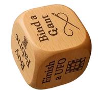 Qoukonao Dés à Décision - Dés en Bois pour avec 6 Faces | Cadeaux pour Bas de Noël, Jeu Amusant de Choix de,pour Designers, Mères, Quilteurs, Amateurs d'Artisanat, Grand-mères, Tailleurs