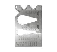 Qoukonao Jauge de Dimensionnement des Boulons - Outil de Mesure des Vis - Règle de Mesure Métrique Lisible pour Filetage en Automobile, Bricolage, Mécanique et Plomberie