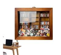 Qoukonao Jouet Anti-Stress pour bibliothèque, Jouet à secouer pour bibliothèque,Ornement d’étagère à secousses en Bois | Vitrine Miniature de Livre de secousse, Petite vitrine de Livre pour des, des