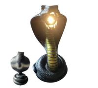 Qoukonao Lampe Veilleuse Serpent Halloween - Figurine Lumineuse Effrayante de Serpent pour Halloween | Décoration Élégante de Chambre, Bureau ou Dortoir avec Éclairage d'Ambiance