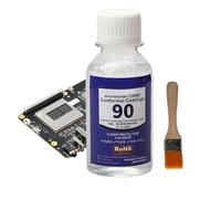 Qoukonao Mastic électronique pour circuits imprimés, 100 ml, vernis de protection étanche à séchage rapide, avec pinceau, pour l'enduction, l'isolation, les lumières LED et