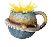 Qoukonao Mignons Tasses à Café | Mug Univers Relief Planètes - Esthétique Boisson Décoration Pour Thé Lait Vin,Cuisine Bureau Café Maison Campagne