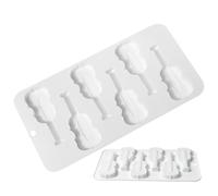 Qoukonao Moules En Silicone Pour Artisanat - Moule À 6 Cavités En Forme De Violon,Outils De Cuisson Topper Guitare Pour Cupcake Artisanat Argile - Art Époxy Savon Cupcake Topper