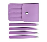 Qoukonao Pince à Clusters de Cils | Applicateur à pointe fine et biseautée | Outil de beauté pour extensions de cils | pour Poils Incarnés, Volume, Nez, Maison, Voyage, Artistes, Femmes, Hommes