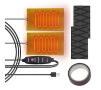 Qoukonao Poignées de Moto | Chauffage Électrique Guidon | Couverture Chauffante Électrique pour Moto, Scooter, VTT, ATV et Vélo en Hiver