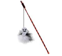 Qoukonao pour Chat | Bâton d'halloween pour Chaton d'intérieur - Portable pour Chat avec fantôme pour l'entraînement, la réduction de l'ennui, la Simulation de Chasse