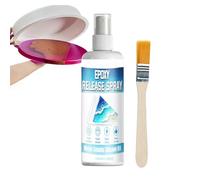 Qoukonao Spray de démoulage anti-adhésif pour silicone - 100 ml - Pour la fabrication de bougies, de savon, de béton, de plâtre, garage, salle de loisirs, studio, atelier de bricolage