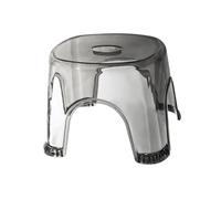Qoukonao Tabouret de salle de bain transparent - Imperméable et antidérapant - Transparent pour salle de bain, chevet, petits espaces de douche, banc d'angle, siège, baignoire