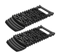 Qoukonao Tapis de Traction | 2 Pièces Tapis De Désembourbage | pour Véhicule Randonnée Camping Expédition Sentiers Rocailleux