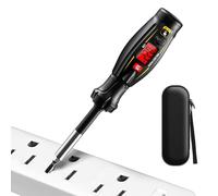 Qoukonao Testeur électrique,Détection sans contact du fil neutre - Tournevis volt détecteur - Pour électriciens propriétaires techniciens mécaniciens bureau à domicile prises garage atelier