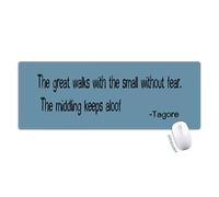qoutes peines grande promenade de guérison. tapis de souris large cousues bords mat étendu game bureau