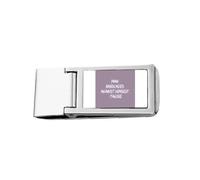 Qoutes Portefeuille fin en acier inoxydable avec barrette à billets