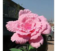 QOVBD Pivoine Artificielle géante en polyéthylène de 50 cm, Accessoire Photo pour vitrine, Fausses Fleurs Roses