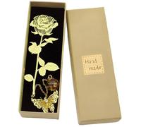 QOWIJEX 1 Pièce Metal Marque-Page Pendant Bookmark,Fleur Marque Page, Special Signets Marque-Pages Set est un Cadeau Pratique et Créatif pour Enseignants,Lecteurs,Etudiants,St Valentin
