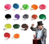 QOWIJEX 15 Pièces Jouets De Ver Magique,Chenilles Magiques,vers De Torsion Magiques,Hippocampe Magique,Jouets De Ver Flou Ondulé,Jouets pour Enfants Et Chat,pour Magie De La Rue,Fête d'enfants