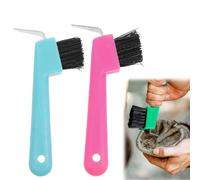 QOWIJEX 2 Pièces Outils pour Parer les Sabots des Chevaux avec Brosse Très Solide et Poignée pour Les Sabots de Chevaux, ânes et Chèvres, Outils Pratiques pour Les éleveurs de Chevaux
