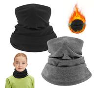 QOWIJEX 2 Pièces Tour de Cou Enfant, Cache-Cou Enfants, Cache-Cou Thermique pour Les Enfants Snood Enfant Fille Garçon