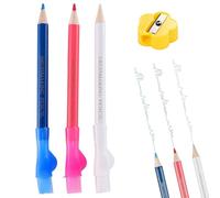 QOWIJEX Lot de 6 Craies de Couturière, Craie de Couture, Craie pour Tissu, Marqueur pour Couture, Couture, Notes, Bricolage (3 Couleurs)