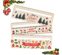 QOWUXHZ 3 Pièces Regle De Lecture Aide À La Lecture Pour Enfants 1 Classe Enfin Écolier Personnalisé En Bois Règle De Lecture Pour La Rentrée Des Classes Idée Cadeau Sac D'École Le Style De Noël