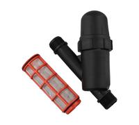 QOXEZY 2 pièces filtre d'irrigation type Y et régulateur de pression pour système goutte à goutte - Construction en plastique, raccord 1" 18 x 14 cm, assure un débit d'eau constant et un