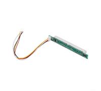 QOXEZY 32 barres LED indicateur de niveau VU mètre, vitesse d'éclairage et luminosité réglables, parfait pour l'affichage audio et la sélection du mode en temps réel