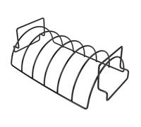 QOXEZY Accessoire de barbecue polyvalent en V - Grille de cuisson en acier pour côtes, poulet, agneau, steak et porc - Design de circulation d'air optimisé par convection, revêtement antiadhésif