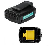 QOXEZY Adaptateur de batterie au lithium 18 V avec double sortie USB et lumière, compatible avec les batteries BL1830 BL1840, carte de charge intelligente pour téléphones (noir)