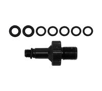 QOXEZY Adaptateur de valve de pompe à air pour vélo Rockshox Monarch et DT Fourches, noir/rouge