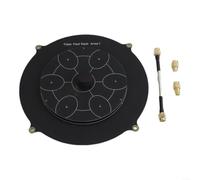 QOXEZY Antenne à triple alimentation 150 mm 5,8 GHz pour réseau pagode, pour émetteur d'image FPV, gain de 14 dBi, fréquence centrale 5,8 GHz, rapport axial 1,10, largeur de faisceau demi-puissance de