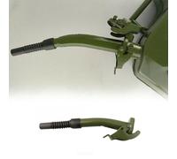 QOXEZY Bec verseur en métal de 38 cm avec buse amovible en caoutchouc de 12 cm, bec de 2 cm de diamètre et joint étanche pour jerricanes standard