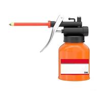 QOXEZY Bidon d'huile de lubrification mécanique avec réservoir transparent, corps en métal pour une action de pompage fluide, convient pour motos et automobiles (250 ml)