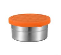 QOXEZY Boîte à déjeuner en acier inoxydable 304 facilement portable avec un couvercle en silicone hermétique (1)